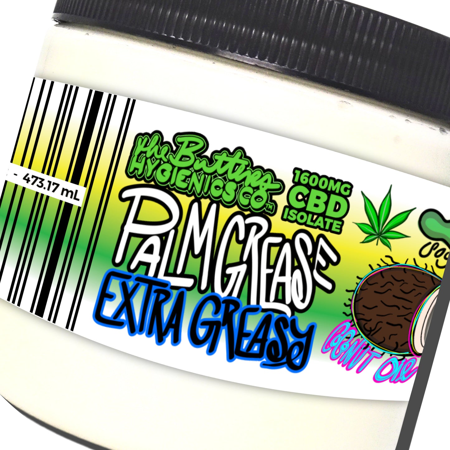 Palm Grease CBD: EXTRA GREASY (UNSCENTED) | Greasy, Slippery, Infused