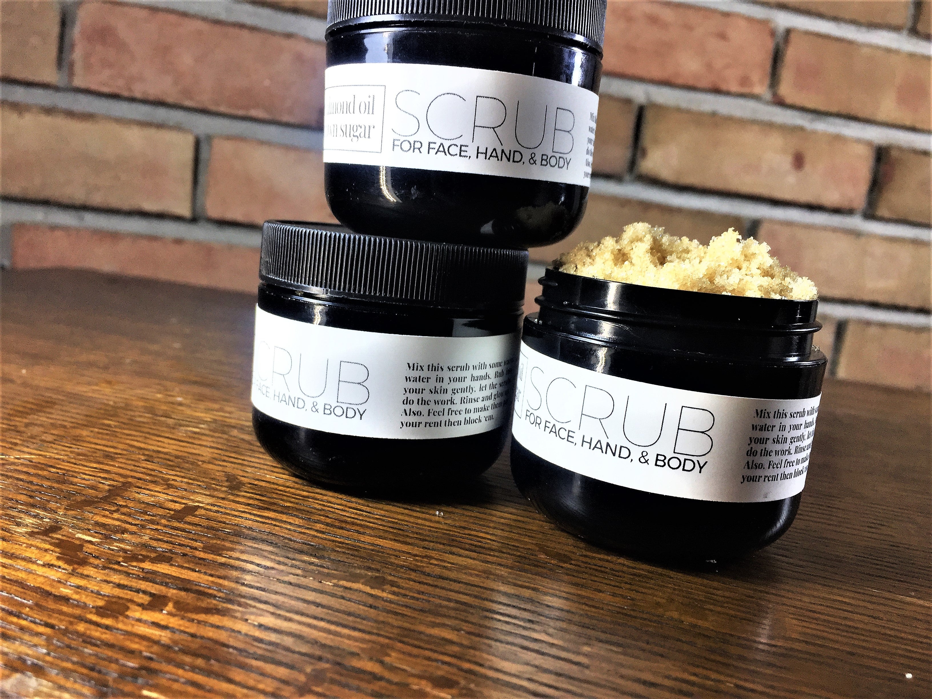 Scrub: Brown Sugar X Sweet Almond Oil - Glow & Polish Skin – The