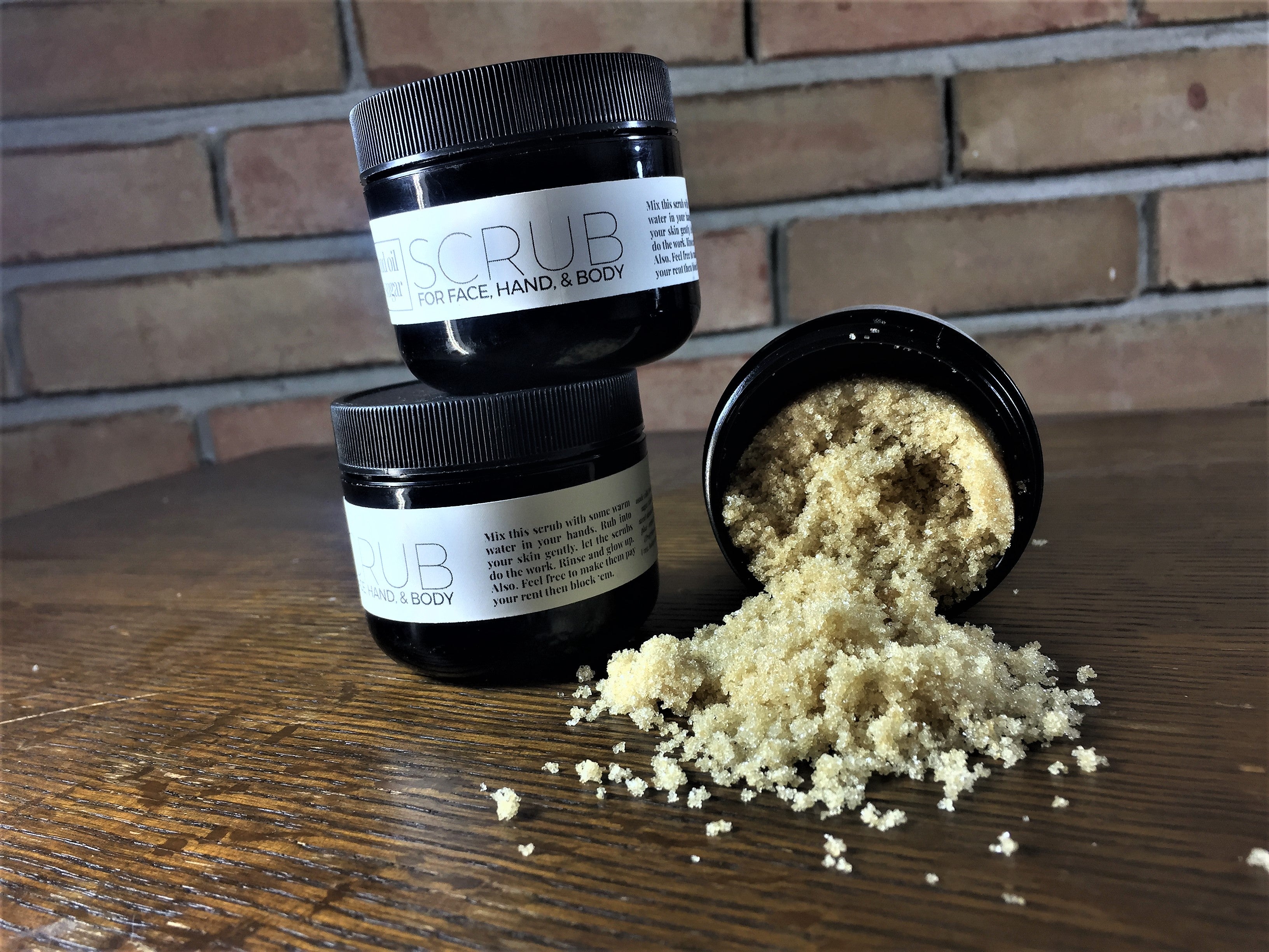 Scrub: Brown Sugar X Sweet Almond Oil - Glow & Polish Skin – The