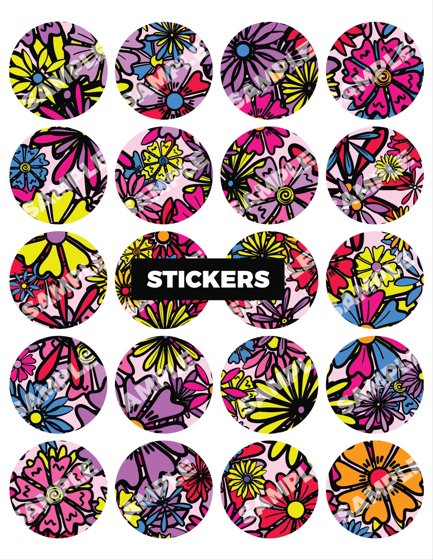 Flower Power - Sticker Sheet