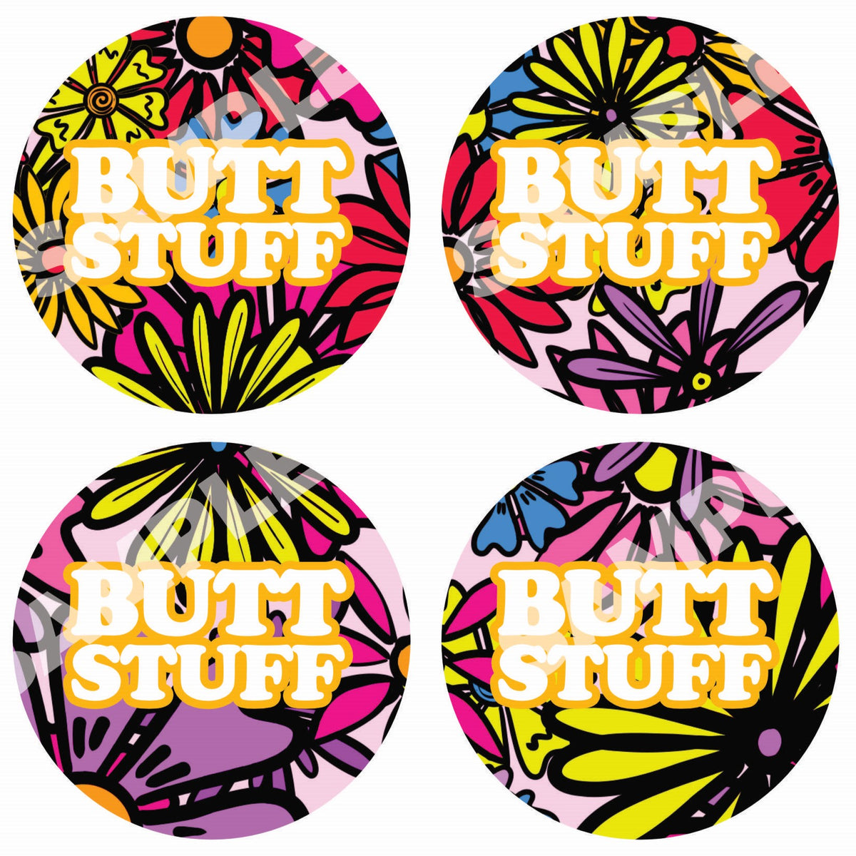 Stuff Back Sticker Butt Stuff - Sticker Sheet – The Butters Hygienics Co.