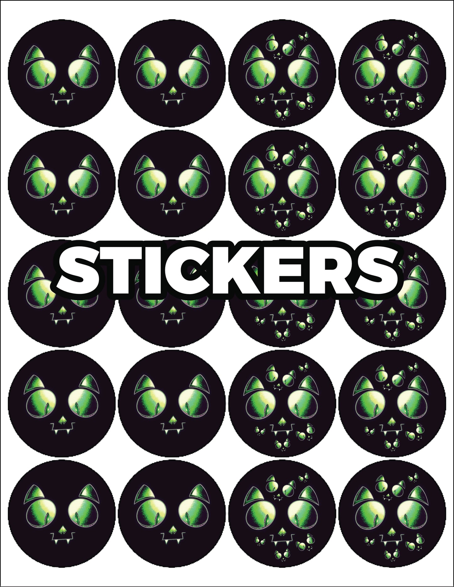 Skelecat - Sticker Sheet