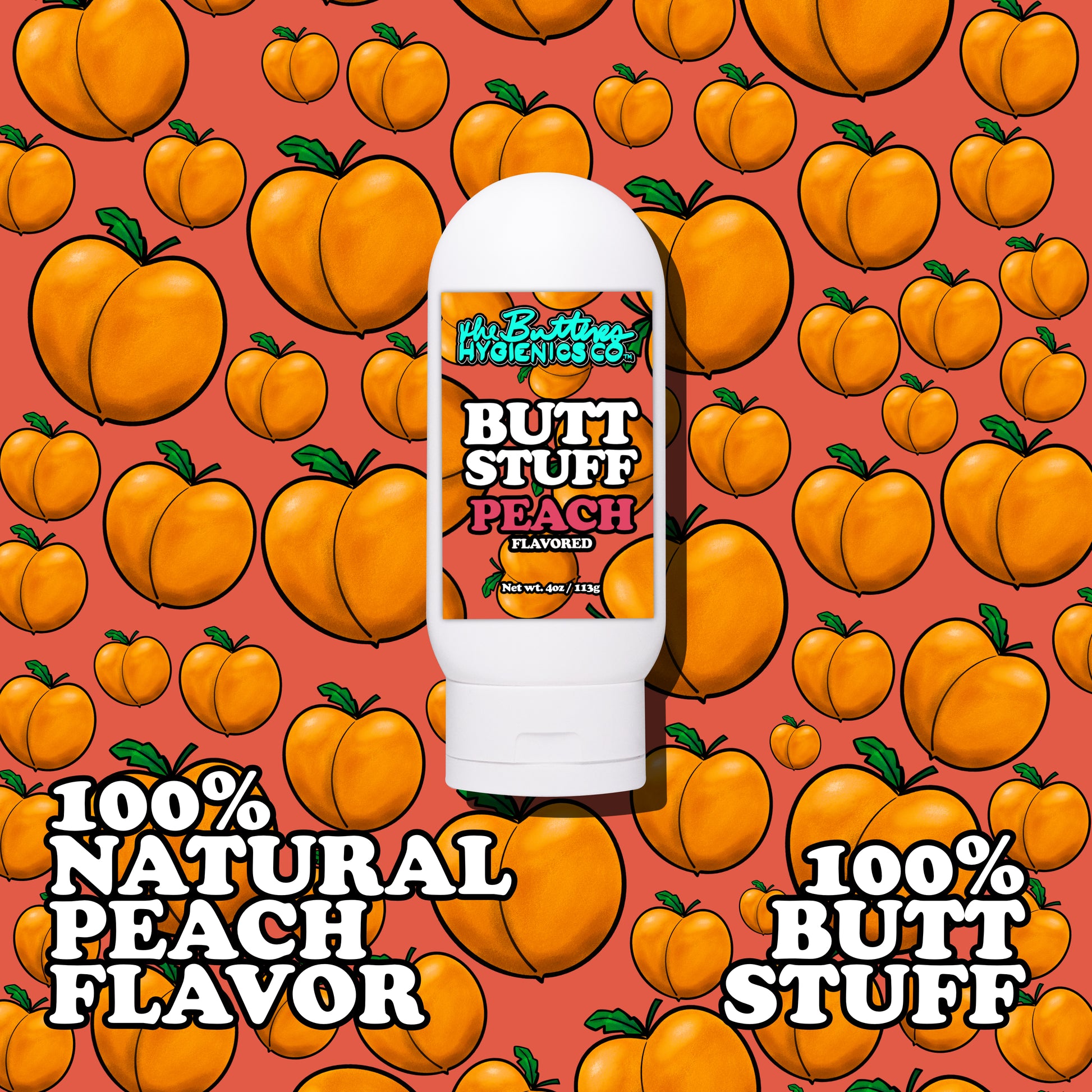 BUTT STUFF FLAVORED: PEACH - The World's Best Tasting Lube for Analing The Butters Hygienics Co. BUTT STUFF FLAVORED: PEACH - The World's Best Tasting Lube for Analing The Butters Hygienics Co.