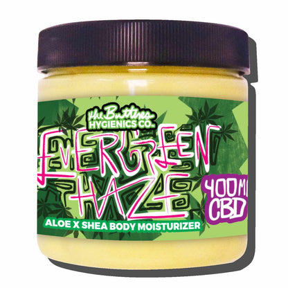 Evergreen Haze CBD - Body Moisturizer Aloe X Shea #89 (400MG CBD Isolate)