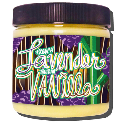 Hidratante corporal con manteca de cacao esencial de lavanda y vainilla