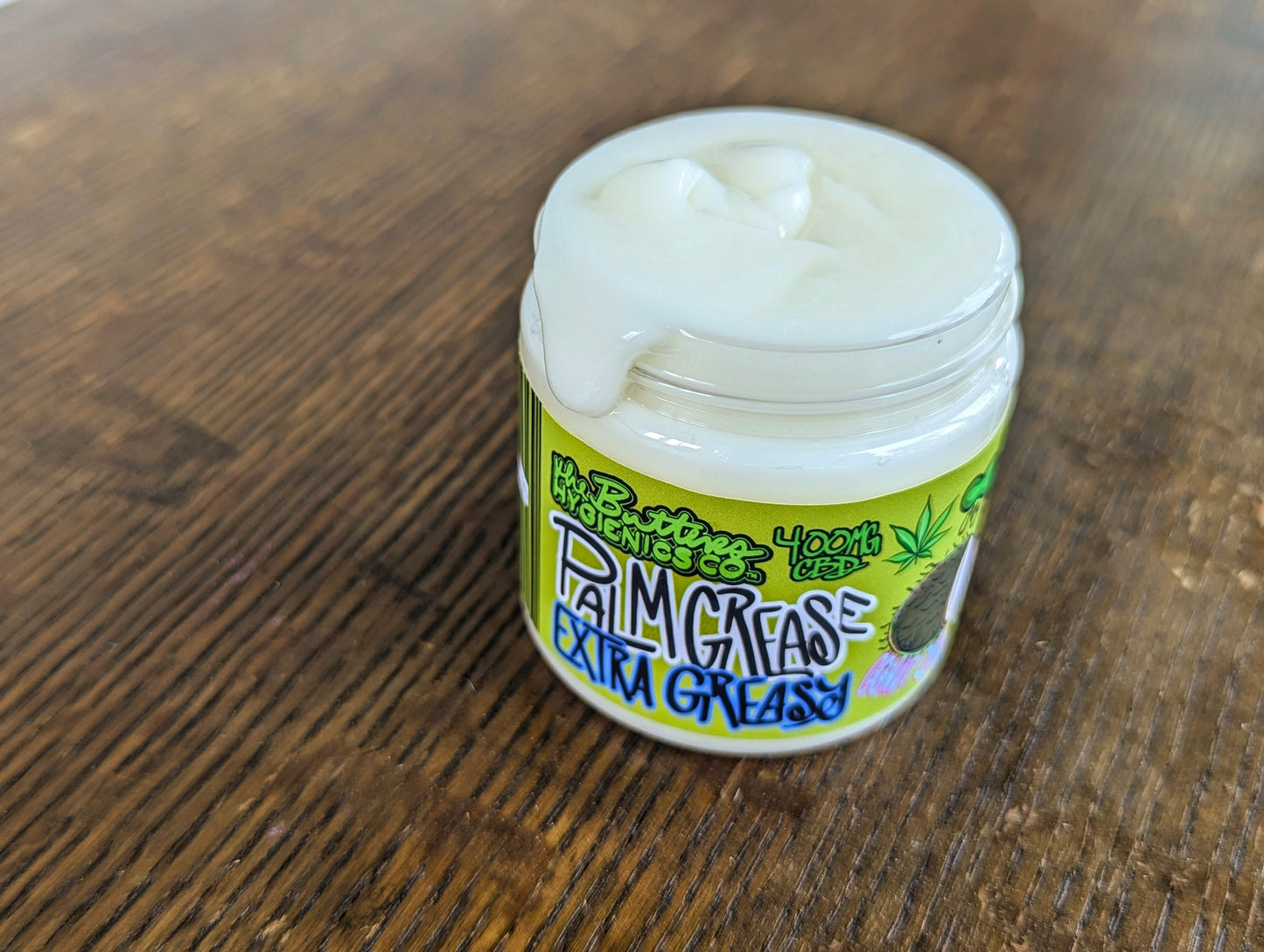 Palm Grease: EXTRA GREASY w 400MG CBD | Greasy, Slippery, Scented, Infused