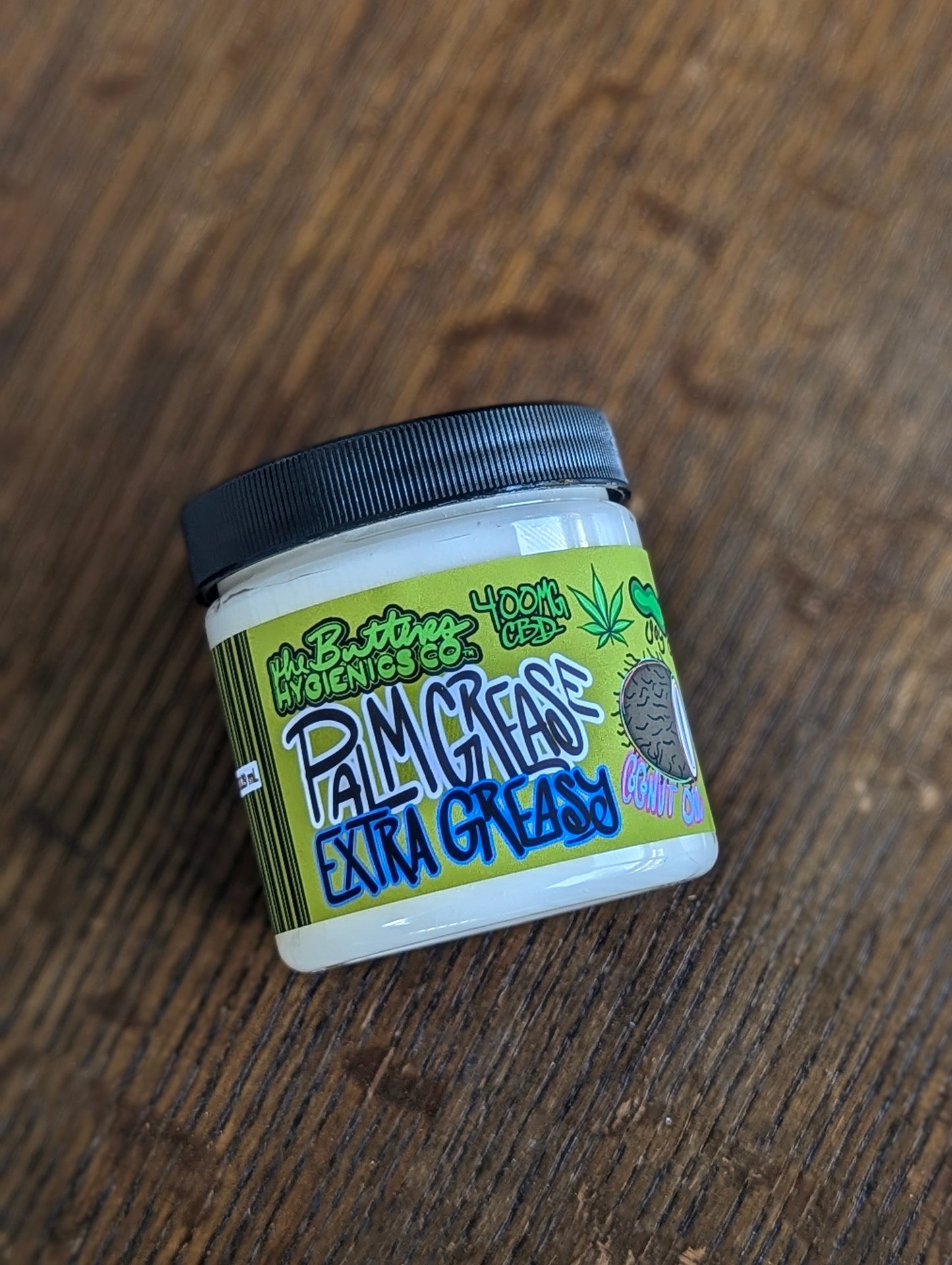 Palm Grease: EXTRA GREASY w 400MG CBD | Greasy, Slippery, Scented, Infused