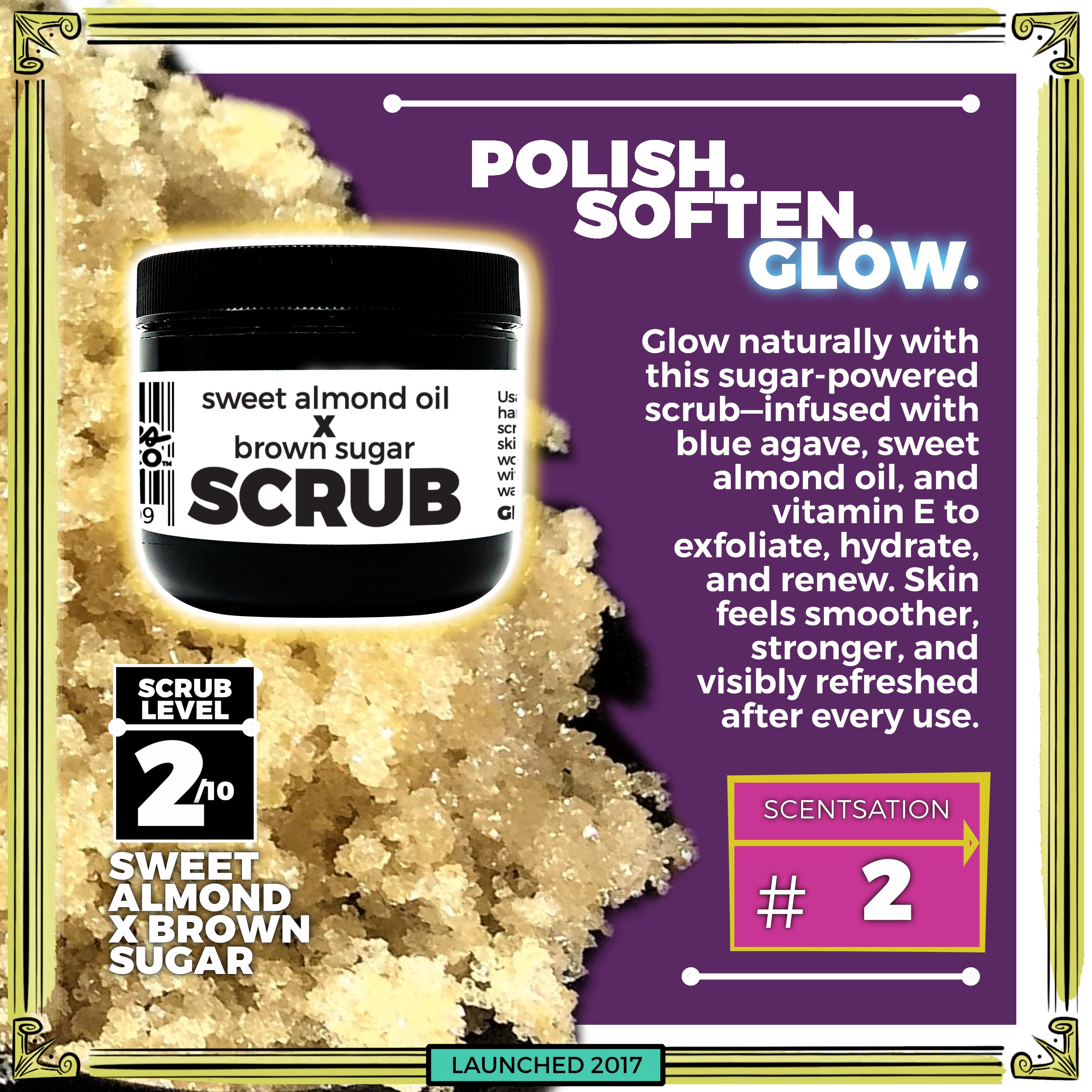 Scrub: Brown Sugar X Sweet Almond Oil - Glow & Polish Skin – The