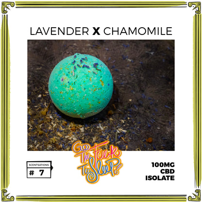 GTFTS: Go The F*** To Sleep CBD - Uber Moisturizing Bath Bomb [TRIPLE SIZED] 100MG CBD