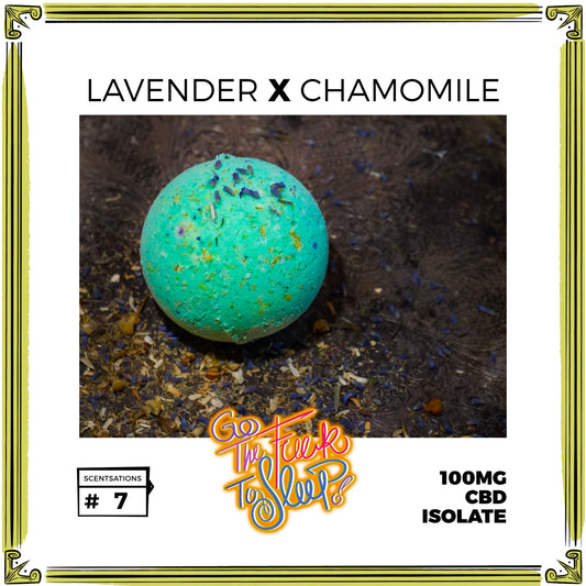 GTFTS: Go The F*** To Sleep CBD - Uber Moisturizing Bath Bomb [TRIPLE SIZED] 100MG CBD