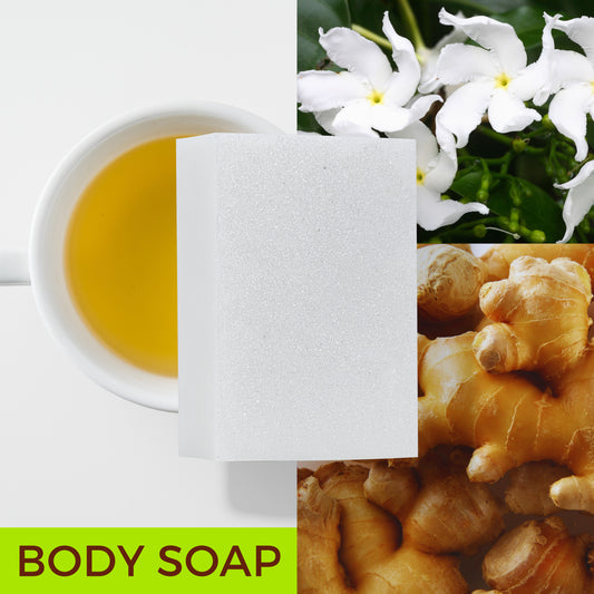 White Tea + Ginger #75 "Focus & Fortitude" - Tres Butters™ Body Cleanser Soap Bar 🧼 | Detergent-Free *2026 Signature Scent*