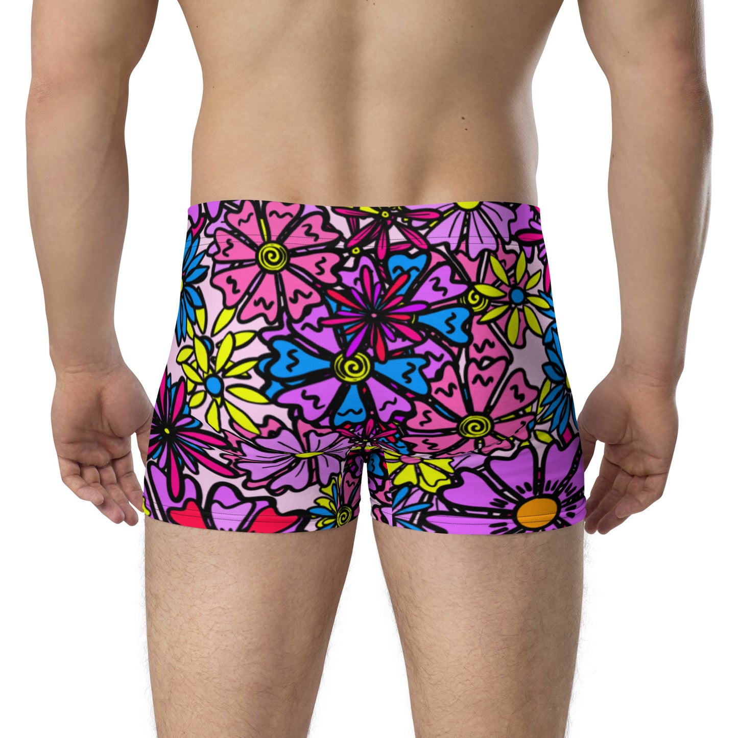 Forbidden Flower {Purple} Boxer Briefs (Sizes XS-3X) [FREE SHIPPING]