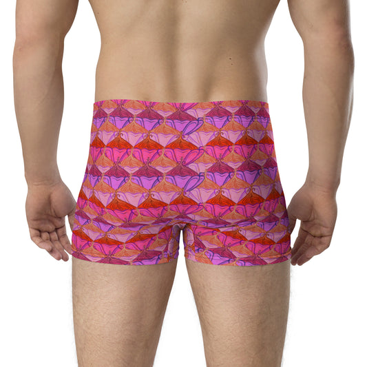 Sa Fleur {Flamingo} Boxer Briefs (Sizes XS-3X) [FREE SHIPPING]