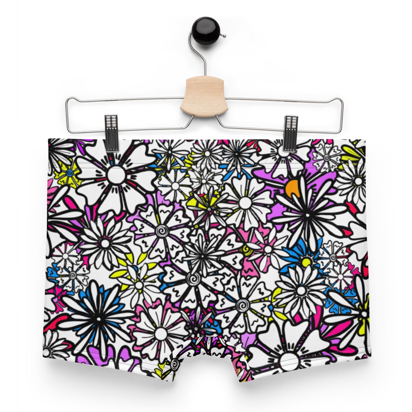 Forbidden Flower {WHITE} Boxer Briefs (Sizes XS-3X) [FREE SHIPPING]