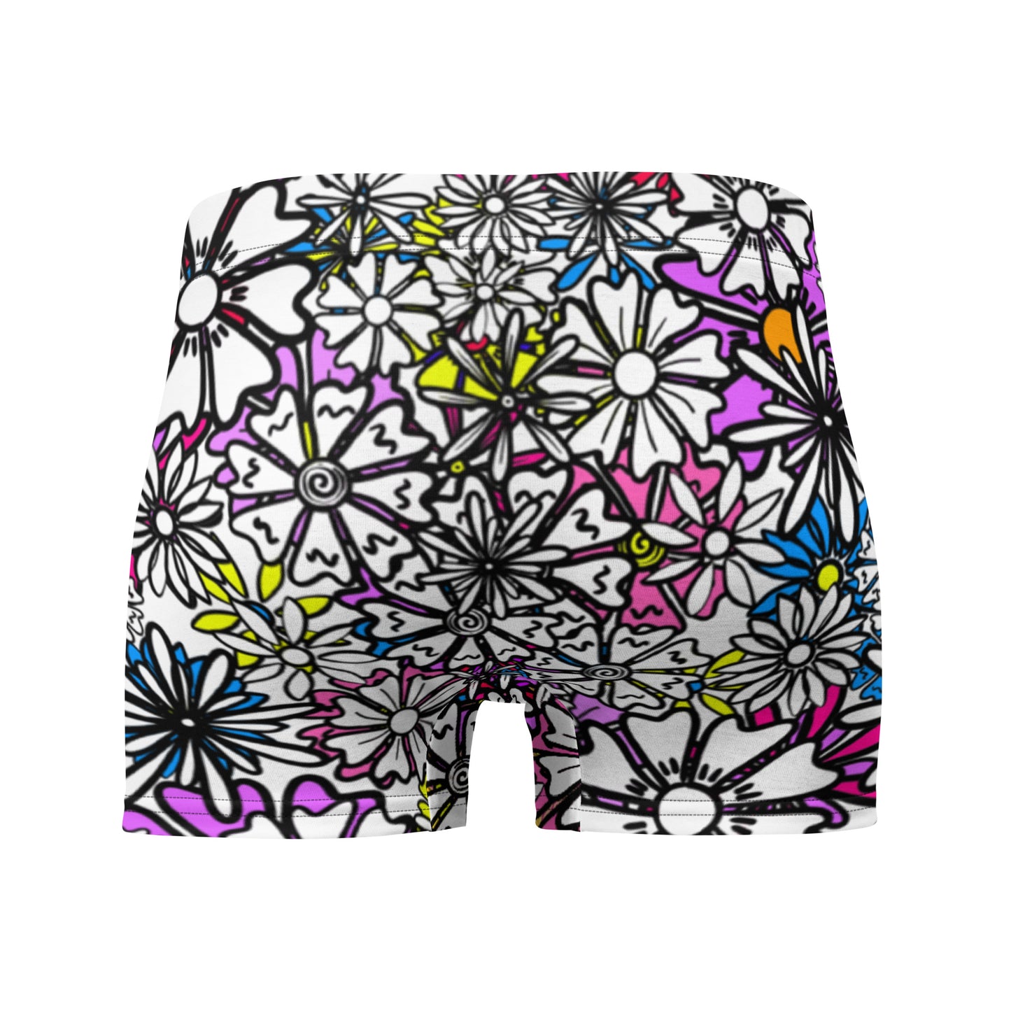 Forbidden Flower {WHITE} Boxer Briefs (Sizes XS-3X) [FREE SHIPPING]