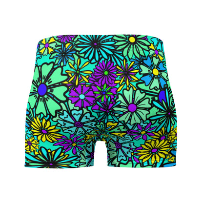 Forbidden Flower {BLUE} Boxer Briefs (Sizes XS-3X) [FREE SHIPPING]