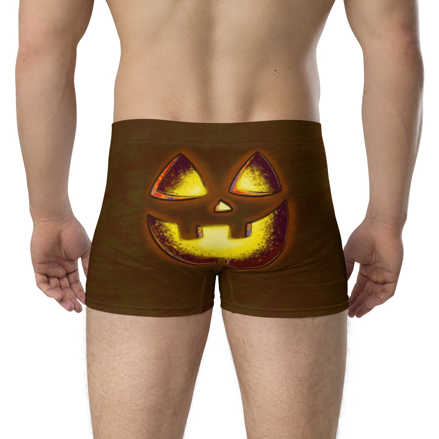 Mr. Spookington (Brown) Boxer Briefs (Sizes XS-3X) [FREE SHIPPING]