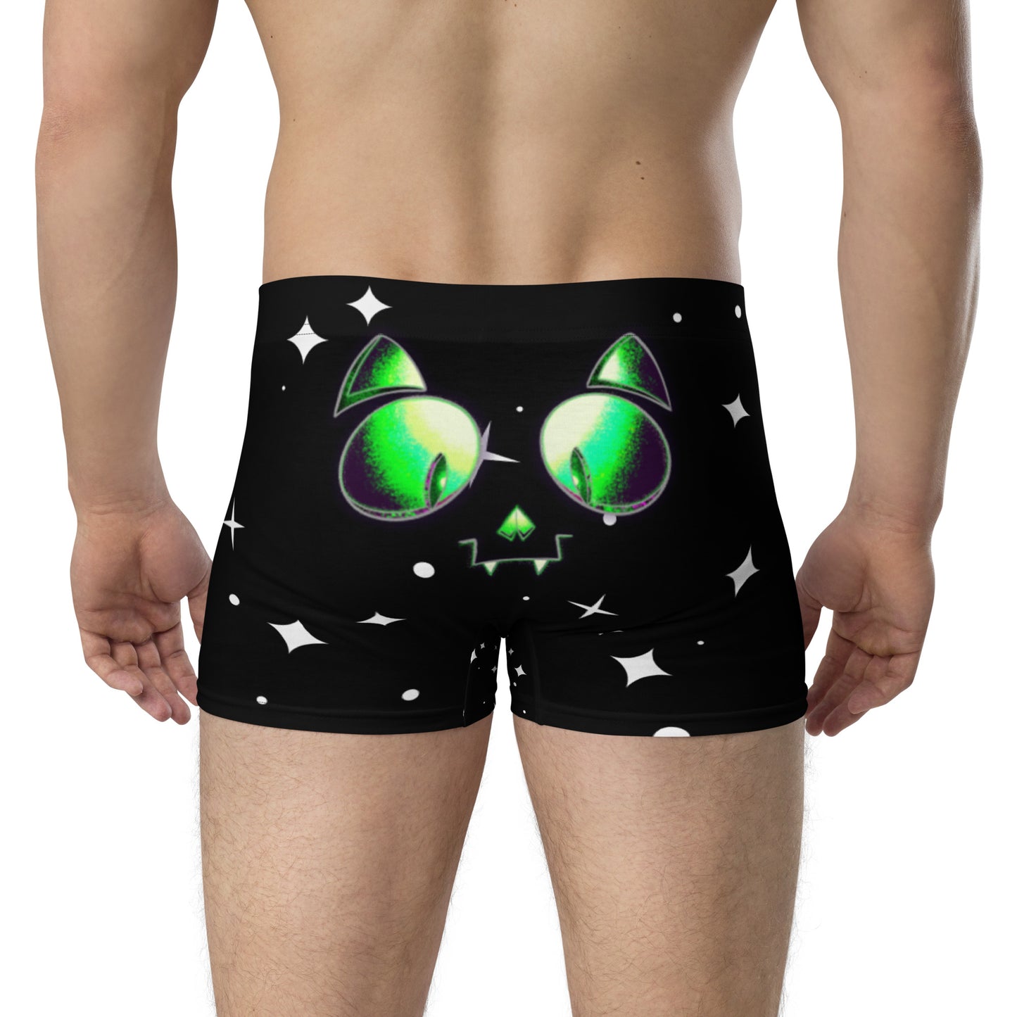 Skelecat (Space) Boxer Briefs (Sizes XS-3X) [FREE SHIPPING]