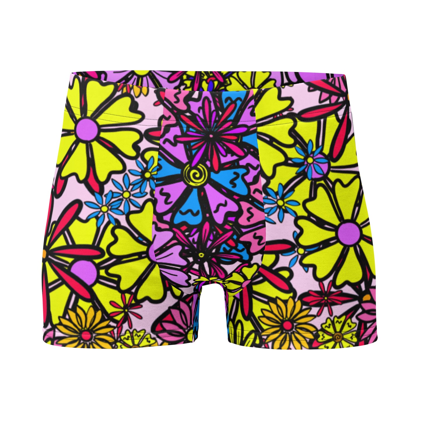 Forbidden Flower {Purple} Boxer Briefs (Sizes XS-3X) [FREE SHIPPING]