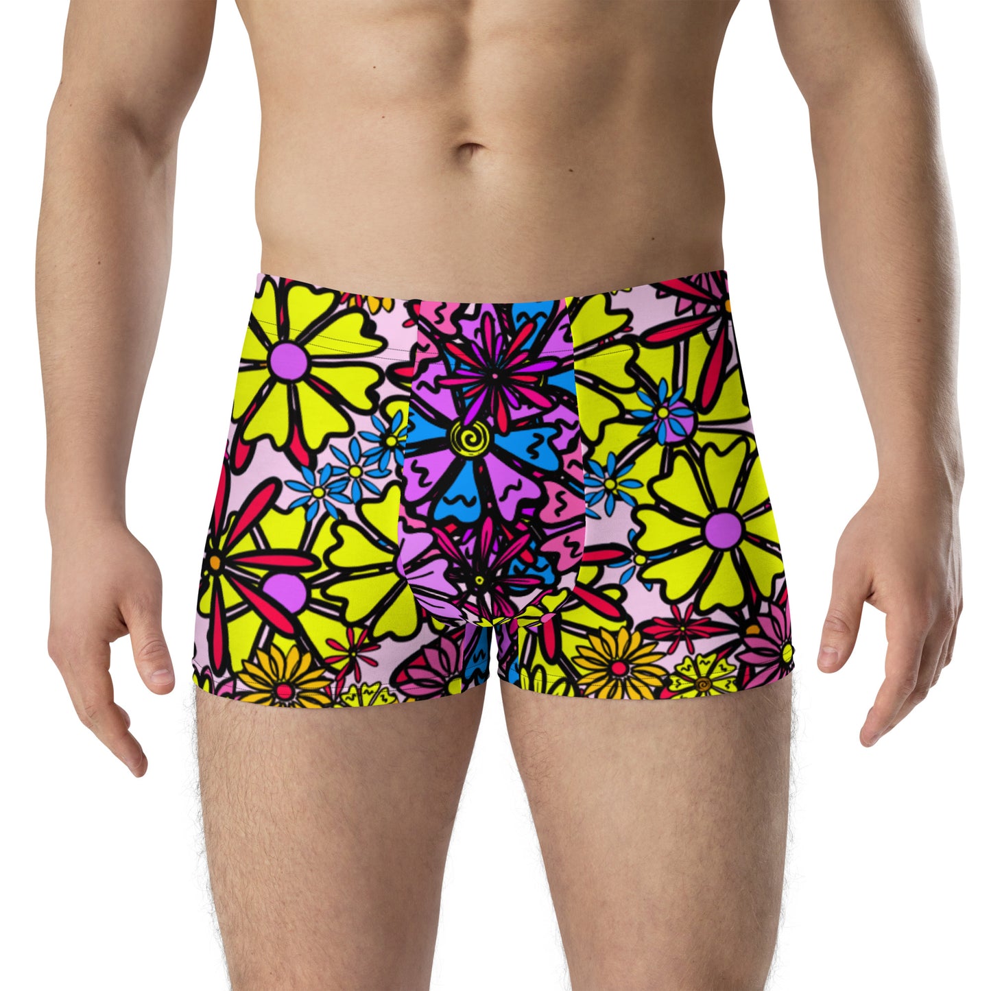 Forbidden Flower {Purple} Boxer Briefs (Sizes XS-3X) [FREE SHIPPING]