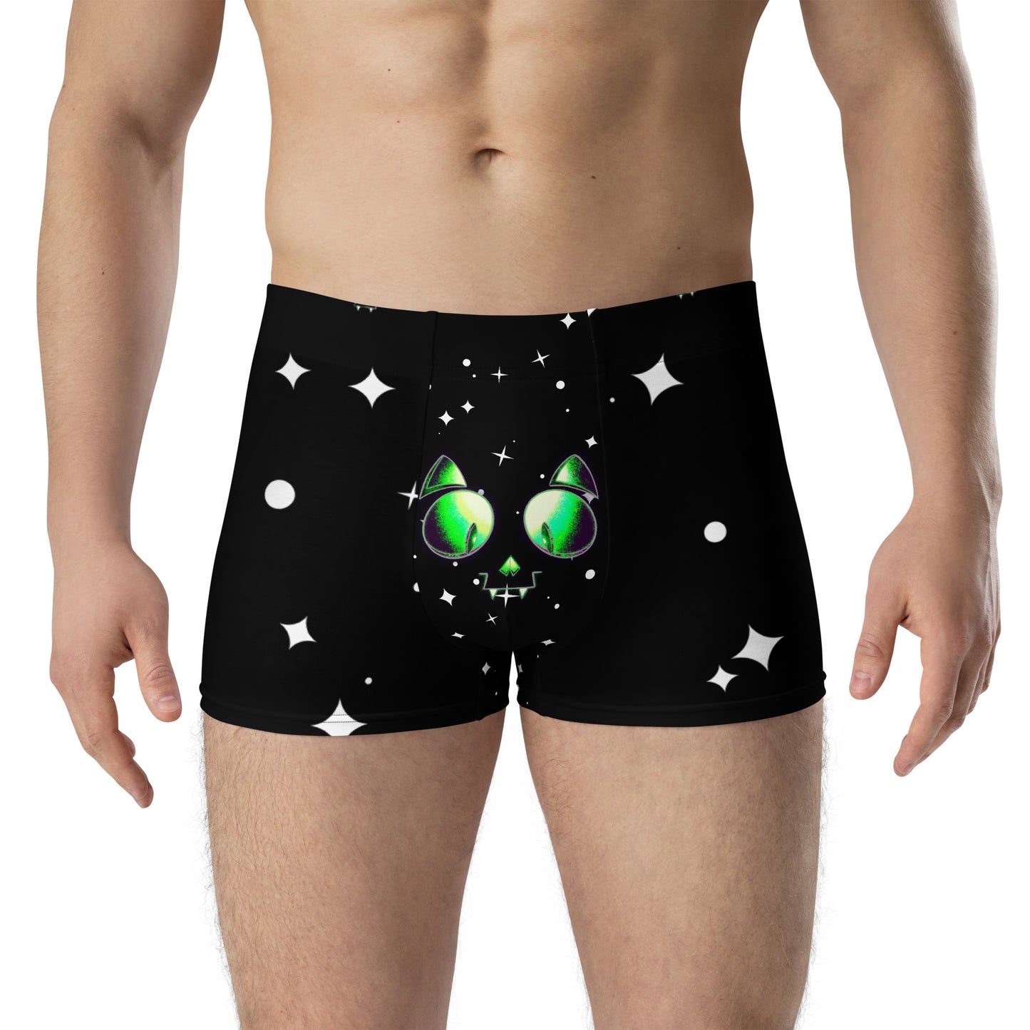 Skelecat (Space) Boxer Briefs (Sizes XS-3X) [FREE SHIPPING]