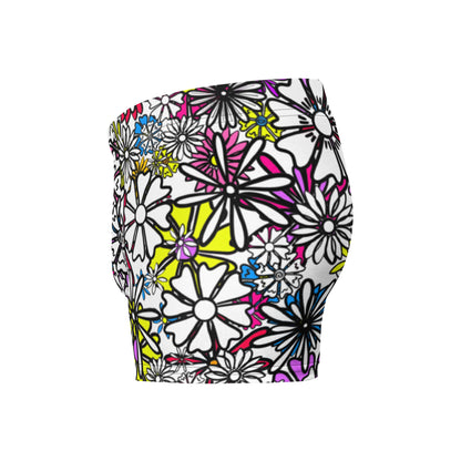 Forbidden Flower {WHITE} Boxer Briefs (Sizes XS-3X) [FREE SHIPPING]