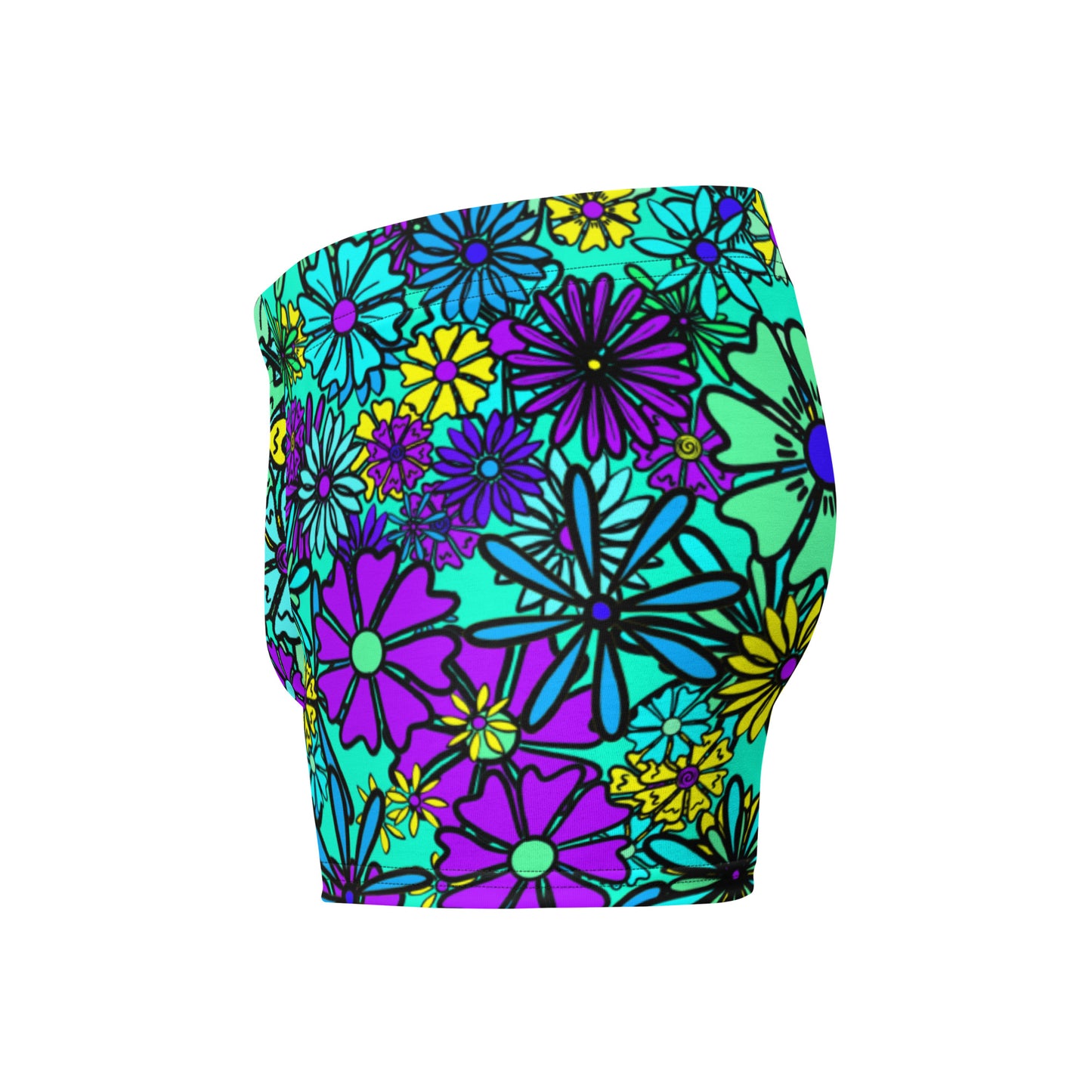 Forbidden Flower {BLUE} Boxer Briefs (Sizes XS-3X) [FREE SHIPPING]