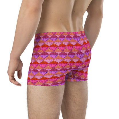 Sa Fleur {Flamingo} Boxer Briefs (Sizes XS-3X) [FREE SHIPPING]