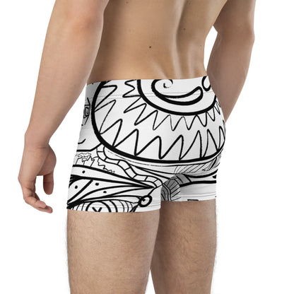 Psychadelia {WHITE} Boxer Briefs (Sizes XS-3X) [FREE SHIPPING]