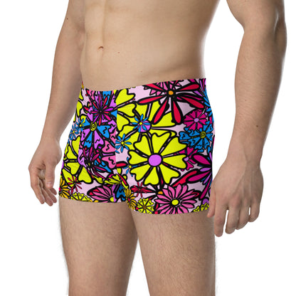 Forbidden Flower {Purple} Boxer Briefs (Sizes XS-3X) [FREE SHIPPING]