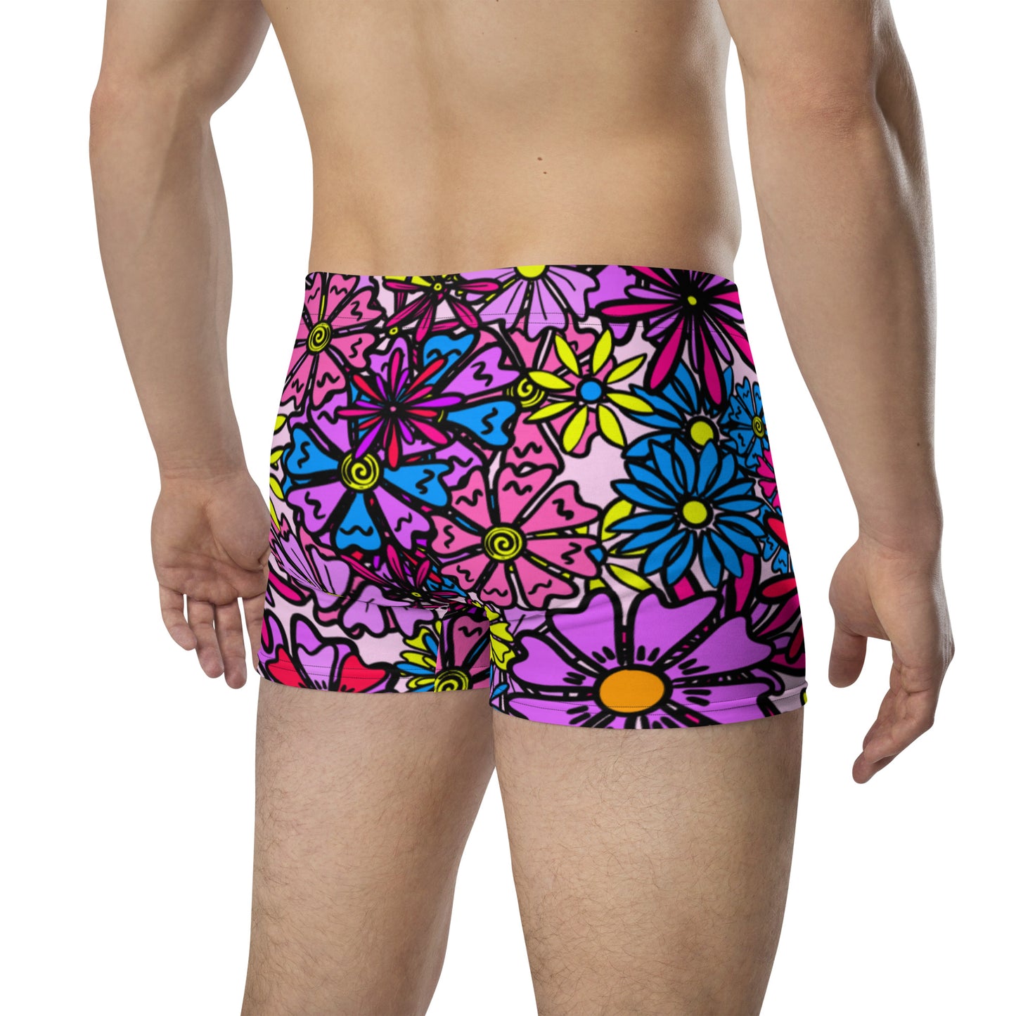 Forbidden Flower {Purple} Boxer Briefs (Sizes XS-3X) [FREE SHIPPING]