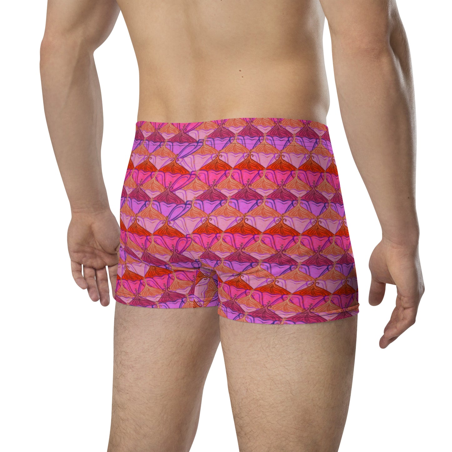 Sa Fleur {Flamingo} Boxer Briefs (Sizes XS-3X) [FREE SHIPPING]