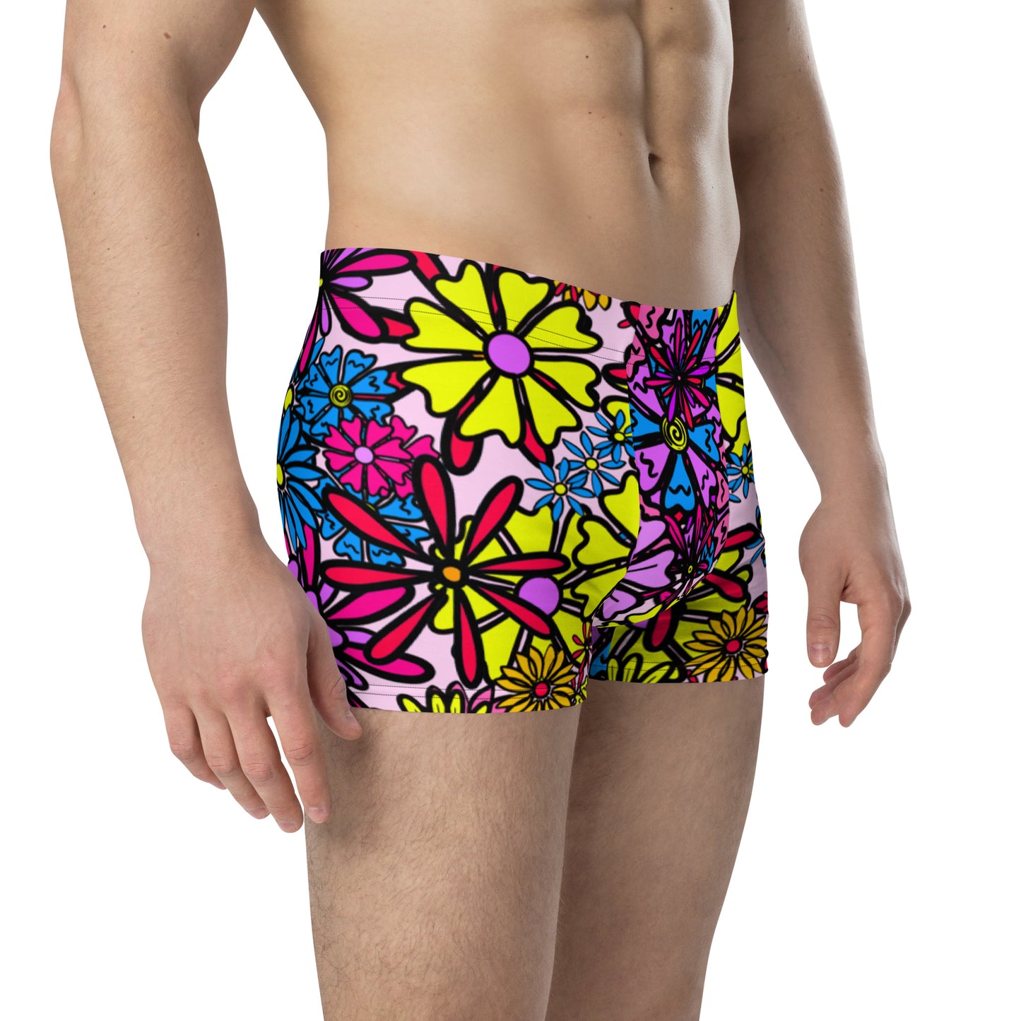 Forbidden Flower {Purple} Boxer Briefs (Sizes XS-3X) [FREE SHIPPING]