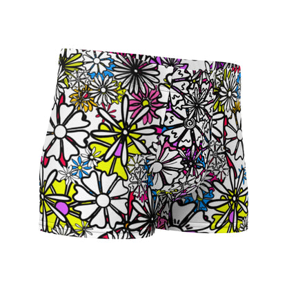 Forbidden Flower {WHITE} Boxer Briefs (Sizes XS-3X) [FREE SHIPPING]