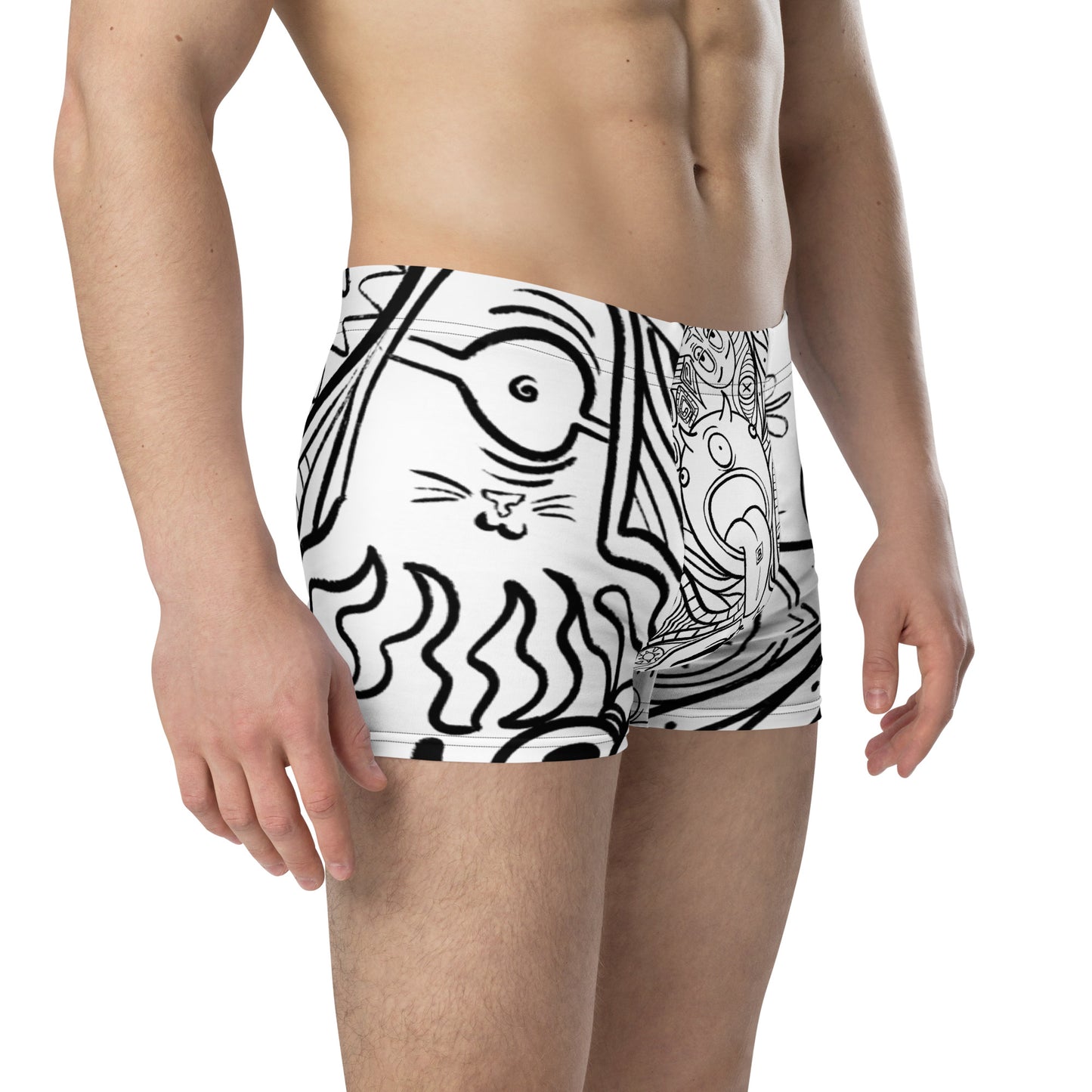 Psychadelia {WHITE} Boxer Briefs (Sizes XS-3X) [FREE SHIPPING]