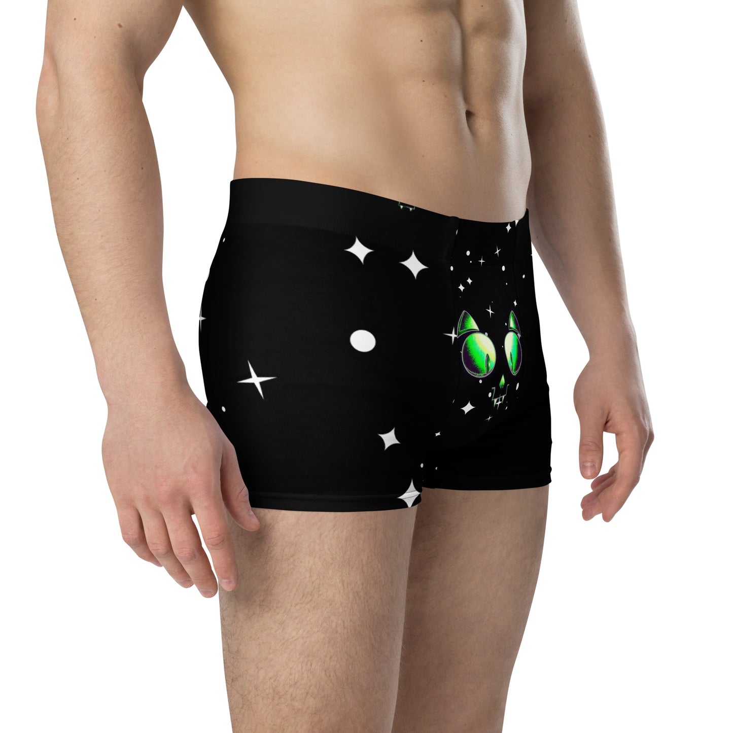 Skelecat (Space) Boxer Briefs (Sizes XS-3X) [FREE SHIPPING]