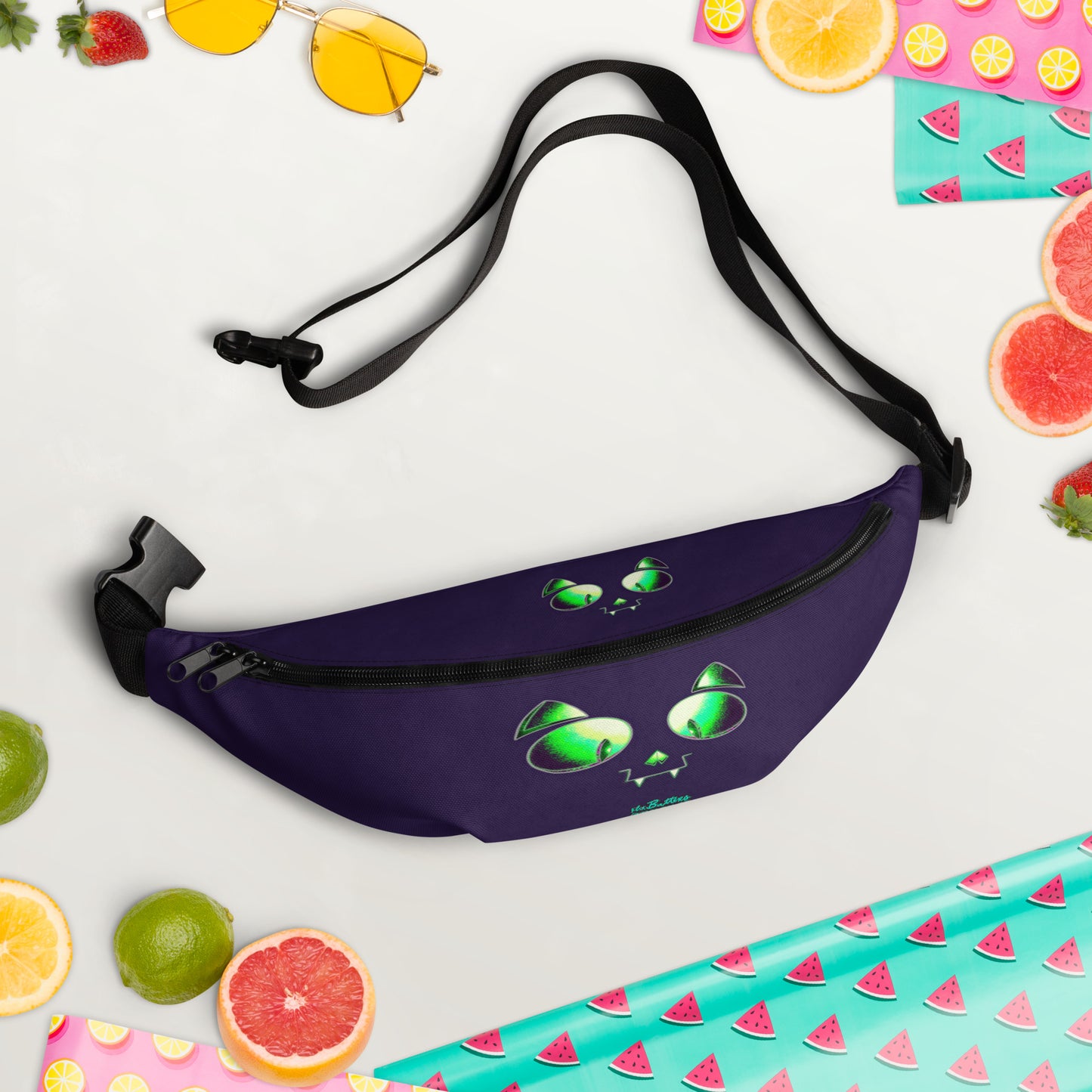 Skelecat Everyday Fanny Pack w Inner Pocket [FREE SHIPPING]