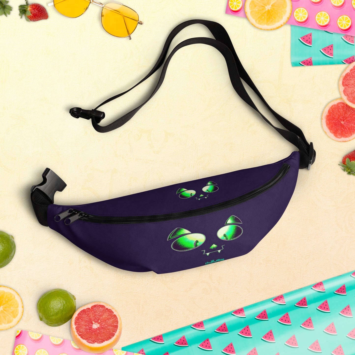 Skelecat Everyday Fanny Pack w Inner Pocket [FREE SHIPPING]