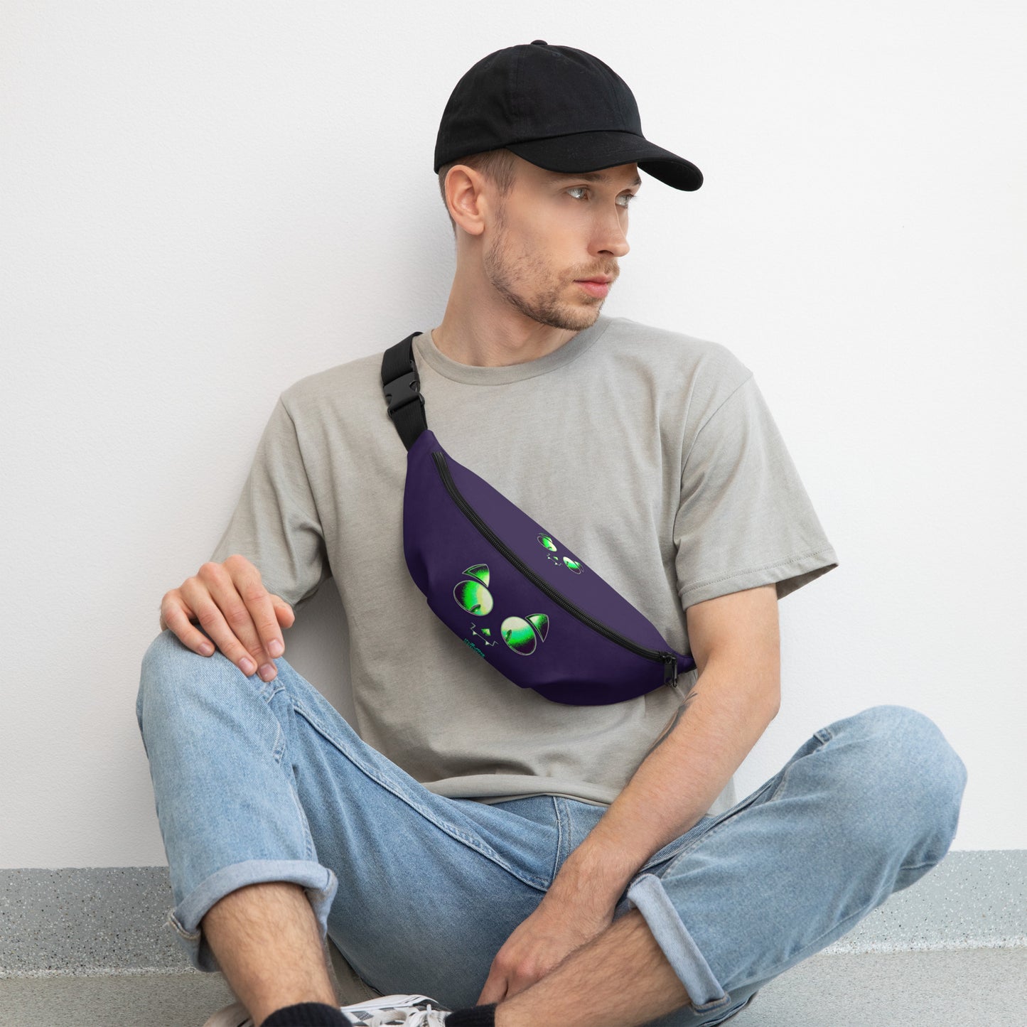 Skelecat Everyday Fanny Pack w Inner Pocket [FREE SHIPPING]