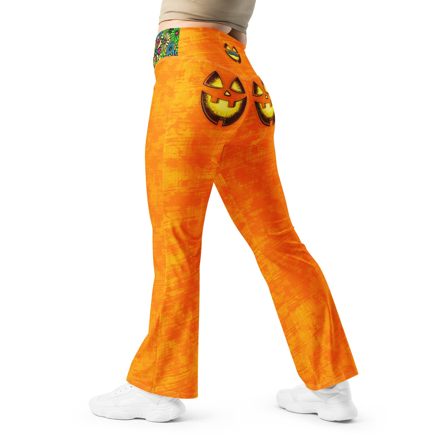 Mr Spookington Super Jiggle Flare Leggings w Pocket, Moisture Wicking [Sizes 2XS-6XL] {FREE SHIPPING}