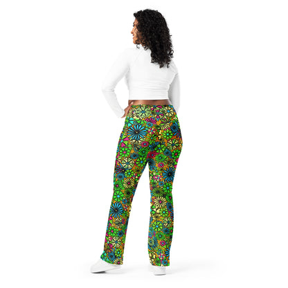 Forbidden Flower {AUTUMN} Jiggle Flare Leggings w Pocket, Moisture Wicking [Sizes 2XS-6XL] {FREE SHIPPING}