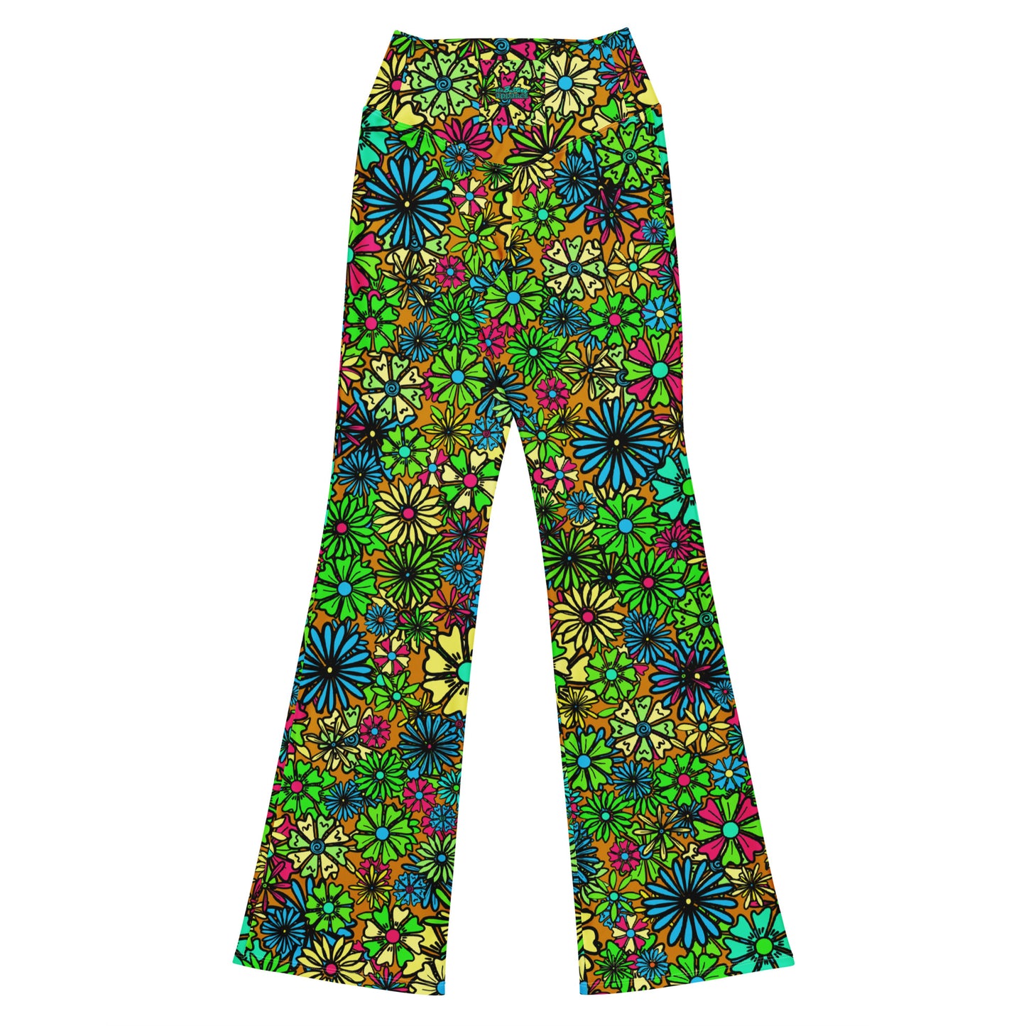 Forbidden Flower {AUTUMN} Jiggle Flare Leggings w Pocket, Moisture Wicking [Sizes 2XS-6XL] {FREE SHIPPING}