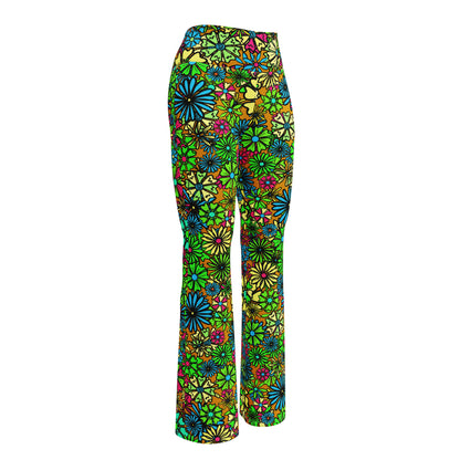 Forbidden Flower {AUTUMN} Jiggle Flare Leggings w Pocket, Moisture Wicking [Sizes 2XS-6XL] {FREE SHIPPING}