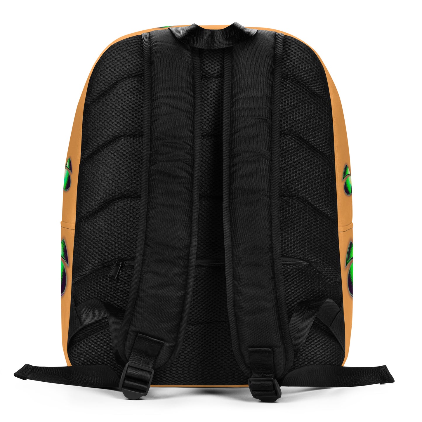 Skelecat (Orange) Everyday Backpack w Laptop Sleeve