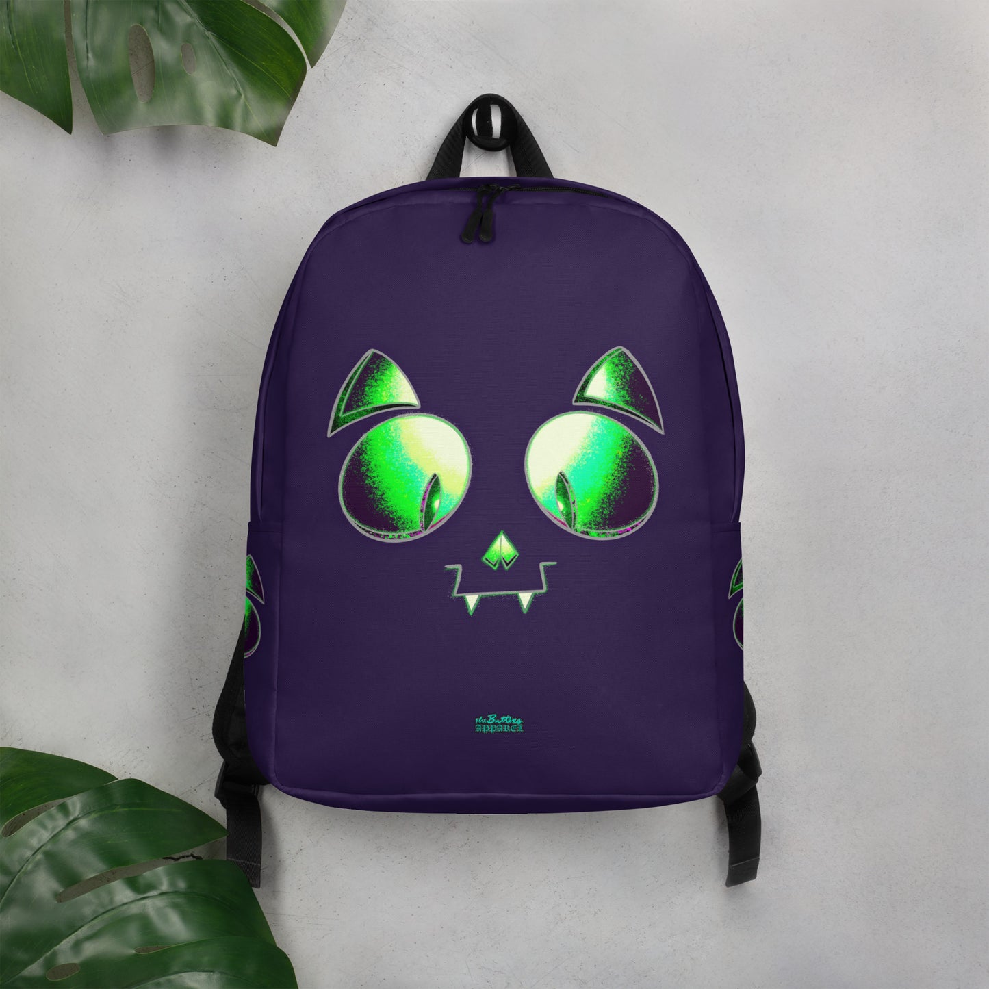 Skelecat (Purple) Everyday Backpack w Laptop Sleeve