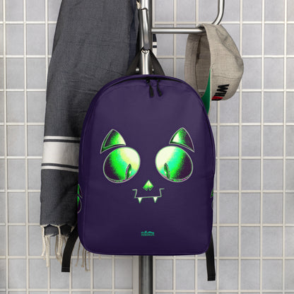 Skelecat (Purple) Everyday Backpack w Laptop Sleeve