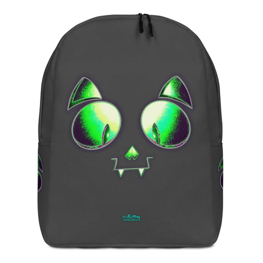 Skelecat (Charcoal) Everyday Backpack w Laptop Sleeve