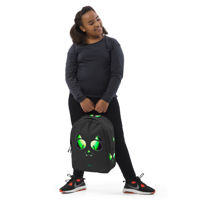 Skelecat (Charcoal) Everyday Backpack w Laptop Sleeve