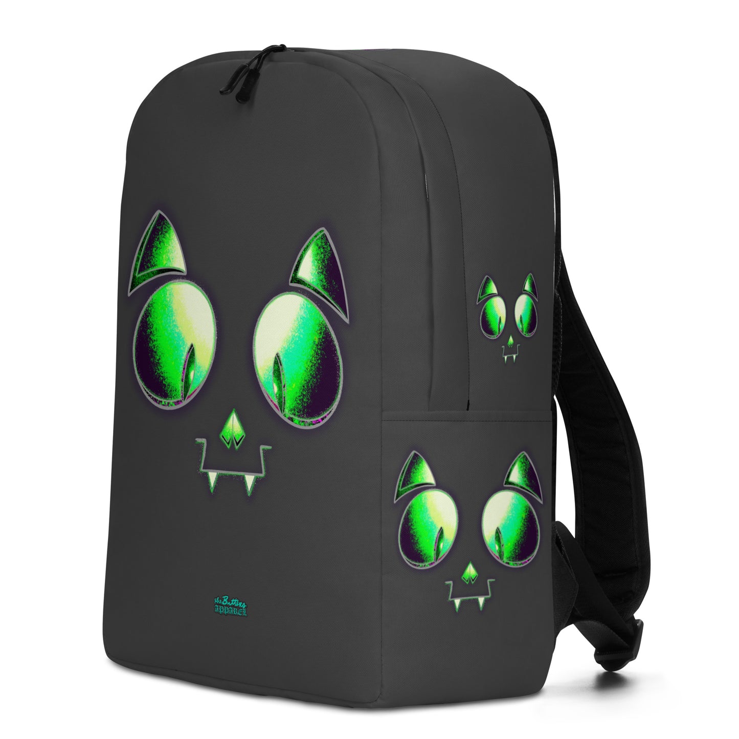 Skelecat (Charcoal) Everyday Backpack w Laptop Sleeve