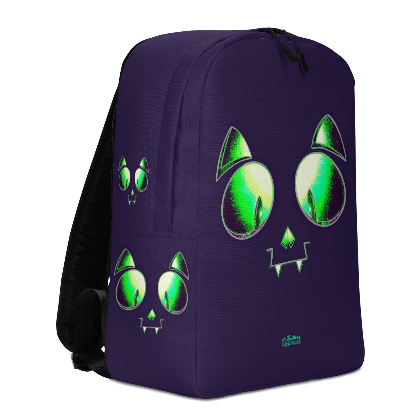 Skelecat (Purple) Everyday Backpack w Laptop Sleeve